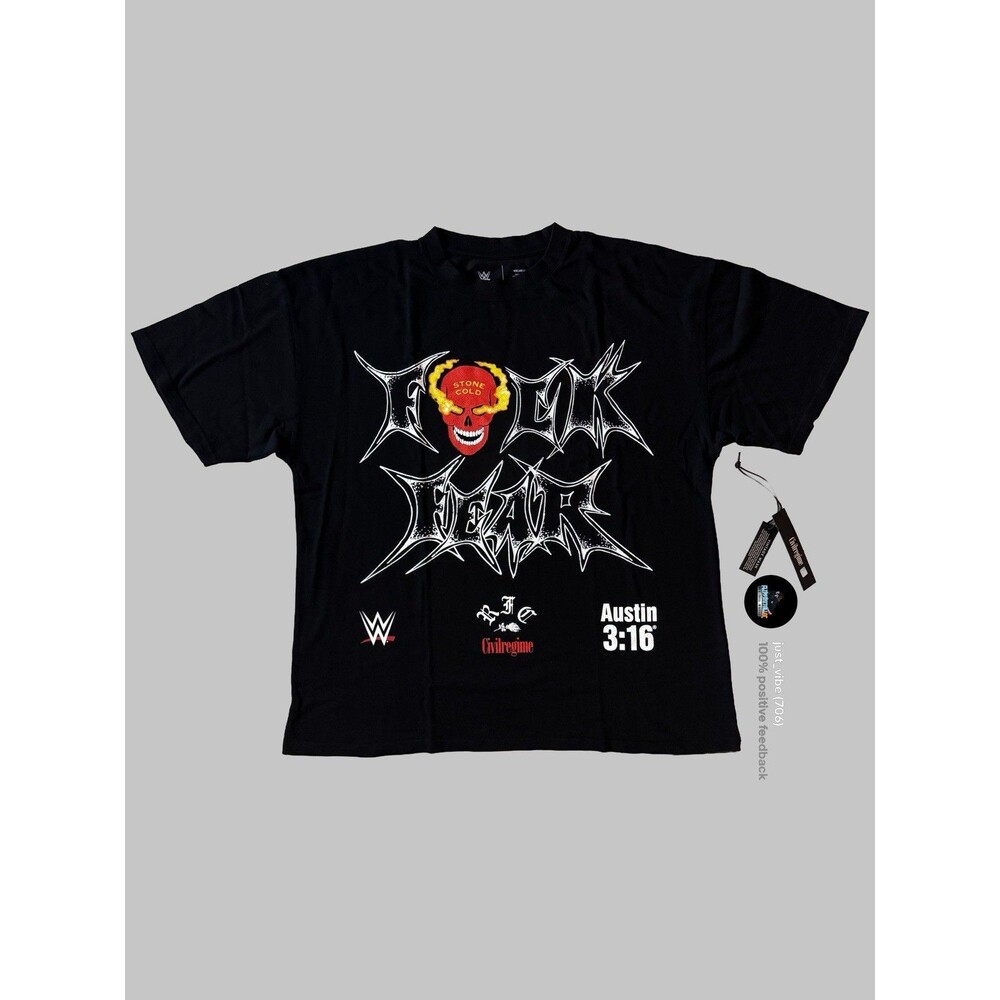 Civil Regime x WWE Stone Cold “Fxck Fear” Men’s 2XL NWT